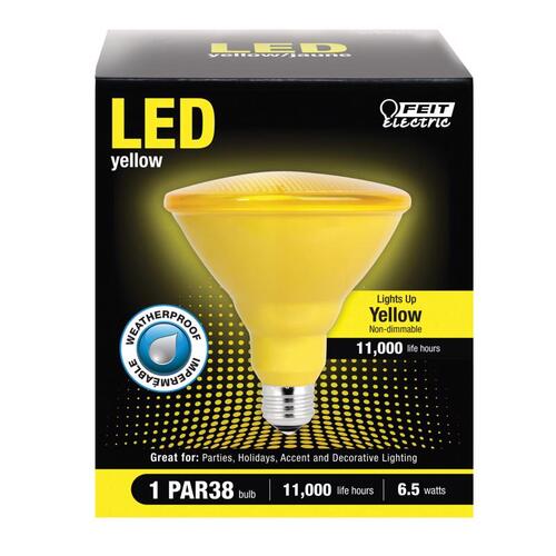 LED Bulb PAR38 E26 (Medium) Yellow 90 Watt Equivalence Clear