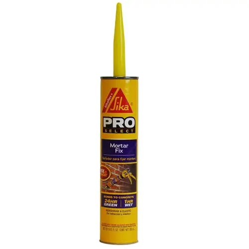 Mortar Fix Sealant, Gray, Paste, 10.1 fl-oz Cartridge - pack of 12