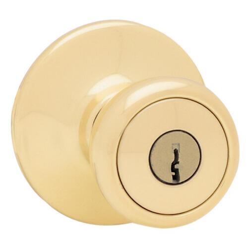 Tylo Keyed Entry Knob Bright Polished Brass