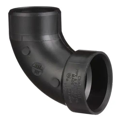 90 Degree Elbow 1-1/2" Hub T X 1-1/2" D Spigot ABS