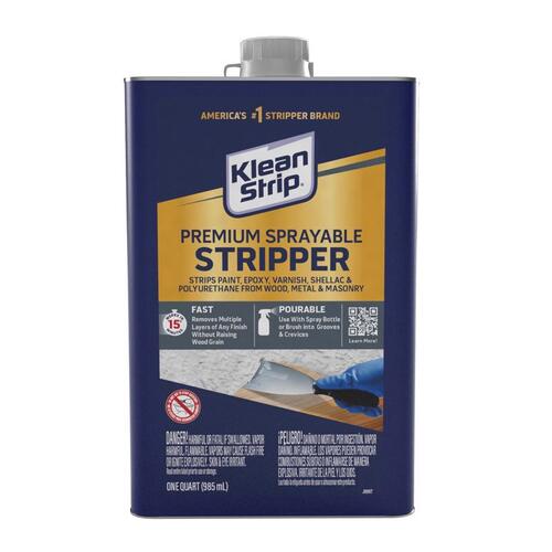 KWIK-STRIP QKWL963 Paint and Varnish Stripper, Liquid, Aromatic, 1 qt, Can