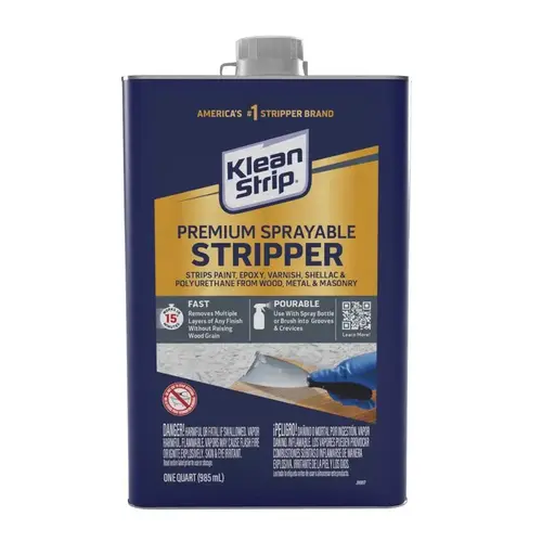 KWIK-STRIP QKWL963 Paint and Varnish Stripper, Liquid, Aromatic, 1 qt, Can - pack of 4