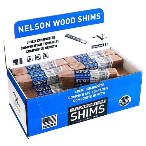Shim 1.5" W X 8" L Composite - pack of 32