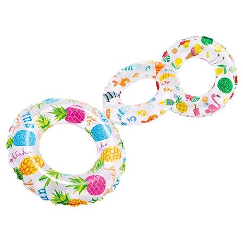 Lively Print Swim Ring, Vinyl, Assorted - pack of 36