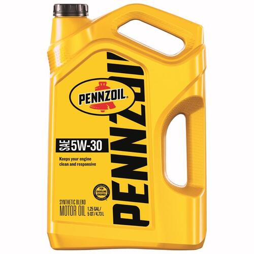 PENNZOIL 550045208 Motor Oil 5W-30 4-Cycle Synthetic Blend 5 qt