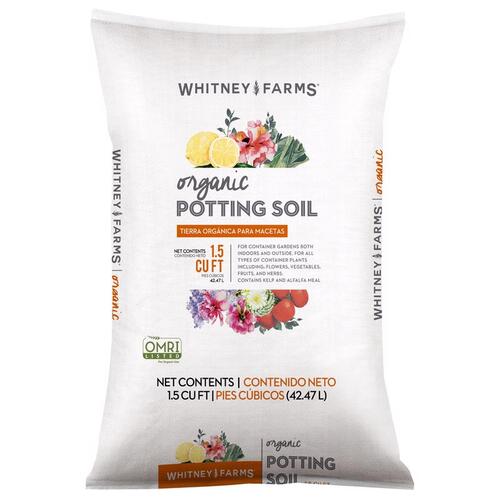 Whitney Farms 10101-71603 Organic Potting Soil, 1.5 cu-ft Bag