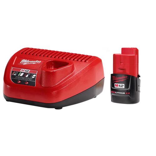 Battery and Charger M12 RedLithium CP 2 Ah Lithium-Ion