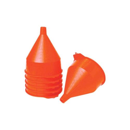 Little Giant 100021-XCP6 Funnel Orange 10-1/2" H Plastic 192 oz Orange - pack of 6
