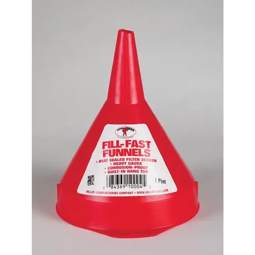 Little Giant 100045-XCP6 Funnel Orange 6" H Plastic 16 oz Orange - pack of 6