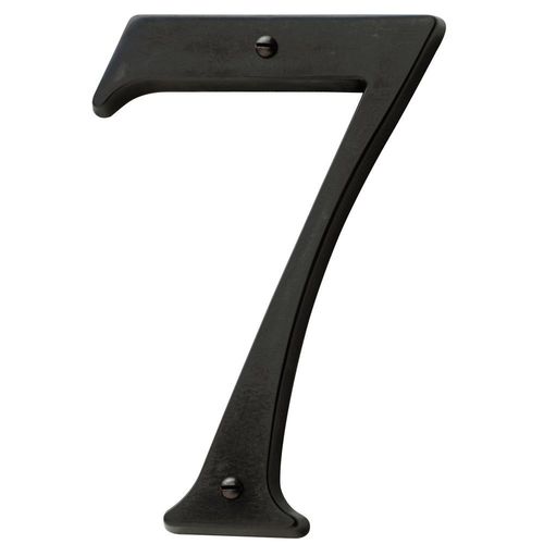 4-3/4" Carded House Number # 7 Oil Rubbed Bronze Finish