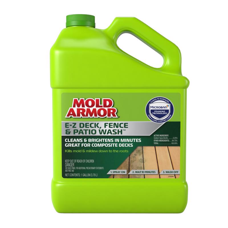 Mold Armor FG505M FG505 Deck and Fence Wash, Liquid, Yellow, 1 gal, Spray Dispenser