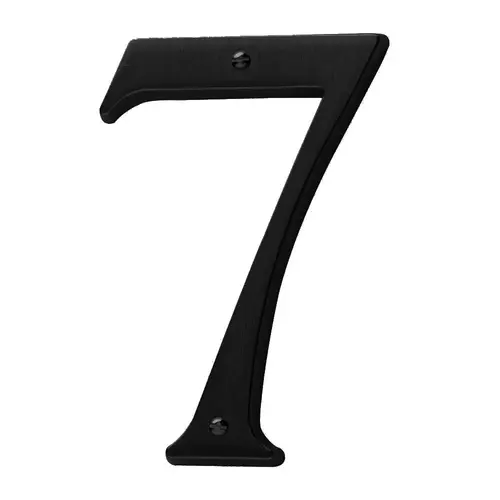 4-3/4" Carded House Number # 7 Satin Black Finish