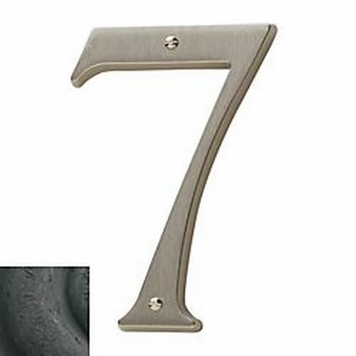 4-3/4" Carded House Number # 7 Distressed Oil Rubbed Bronze Finish