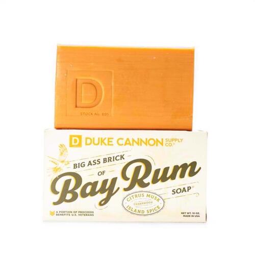 Duke Cannon 01BAYRUM1 Bar Soap Big Ass Brick of Soap Bay Rum Scent 10 oz