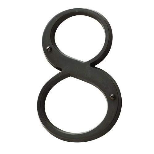 4-3/4" Carded House Number # 8 Oil Rubbed Bronze Finish