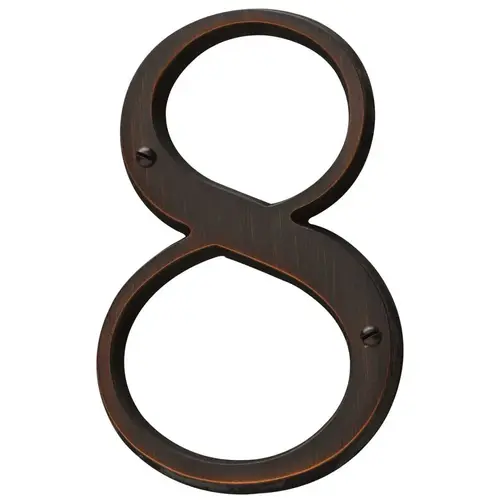 4-3/4" Carded House Number # 8 Venetian Bronze Finish