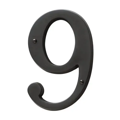 4-3/4" Carded House Number # 9 Oil Rubbed Bronze Finish