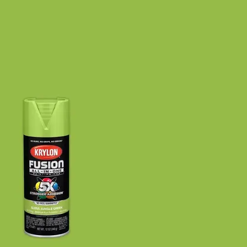 Paint+Primer Spray Paint Fusion All-In-One Gloss Jungle Green 12 oz Jungle Green