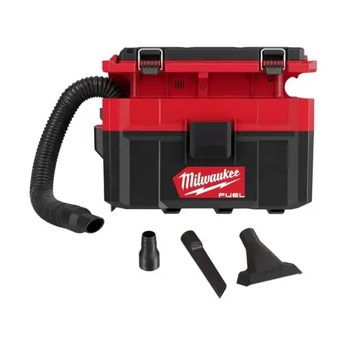 M18 FUEL PACKOUT Wet and Dry Vacuum Cleaner, 2.5 gal Vacuum, 50 cfm Air, 87 dBA, HEPA Filter Black/Red