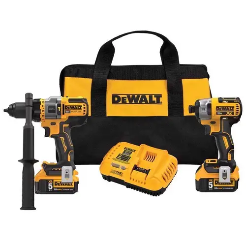 20V MAX Combination Kit, Battery Included, 20/60 V, 2-Tool, Lithium-Ion Battery Yellow