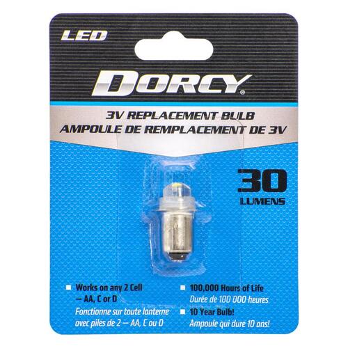 Dorcy 41-1643 Replacement Bulb, LED Lamp, 30 Lumens Lumens, 100,000 hr Average Life
