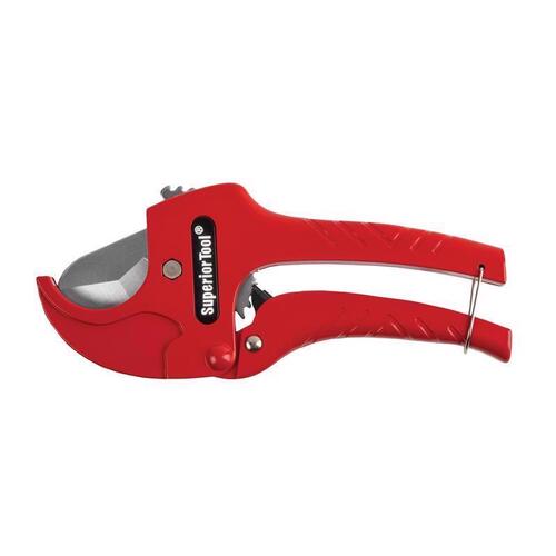 Superior Tool 37110 Ratcheting Pipe Cutter 1-5/16" Red Red