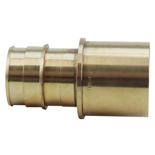 ExpansionPEX Series Pipe Adapter, 1 in, Barb x Female Sweat, Brass, 200 psi Pressure