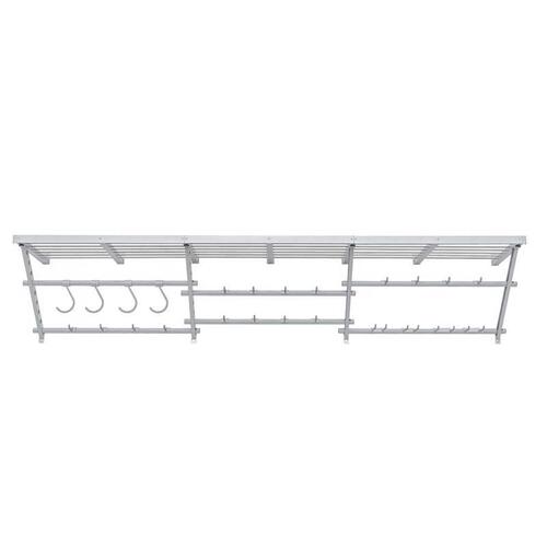 Easy Track 220863 Ultimate Shelf and Track Storage System, 1500 lb Capacity, Steel, Gray, 20 in L, 96 in W, 20 in H