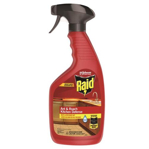 RAID 01569 Ant and Roach Killer Kitchen Defense Spray 22 oz