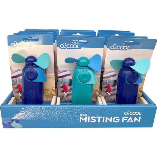 O2Cool FMS0003 Misting Fan 4.72" H X 3" D 1 speed Assorted
