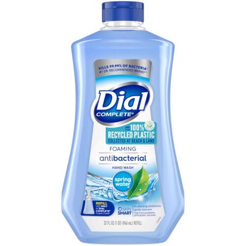 DIAL 09026 Foam Hand Wash Complete Spring Water Scent Antibacterial 32 oz