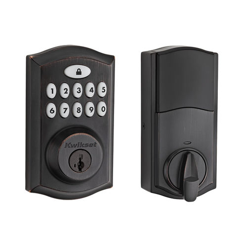 Kwikset 913-11PS Traditional Smartcode Touchpad Electronic Deadbolt ...