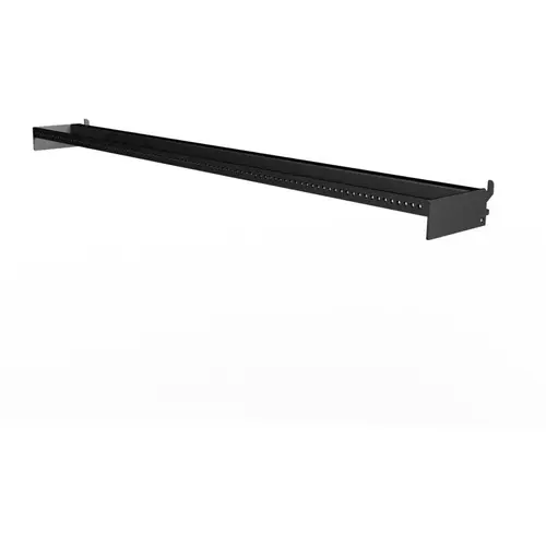 Display 2.375" H X 6.00" W X 47.990" L Black Power Bar With Holes Metal Black