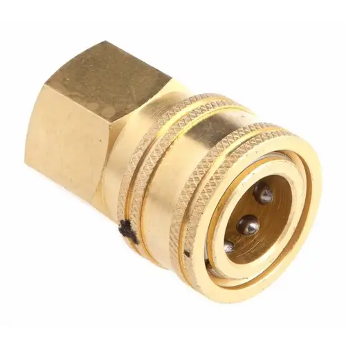 Quick Connect Socket Coupling 3/8" 4200 psi Gold