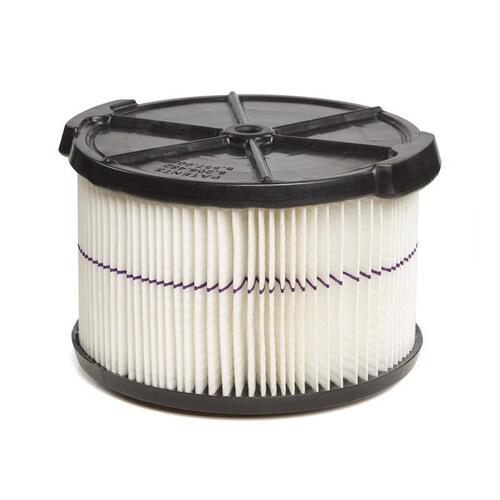 Wet/Dry Vac Filter 6.75" L X 6.63" W Purple Stripe Black/White