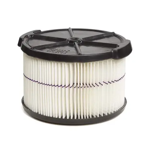 CRAFTSMAN CMXZVBE38741 Wet/Dry Vac Filter 6.75" L X 6.63" W Purple Stripe Black/White