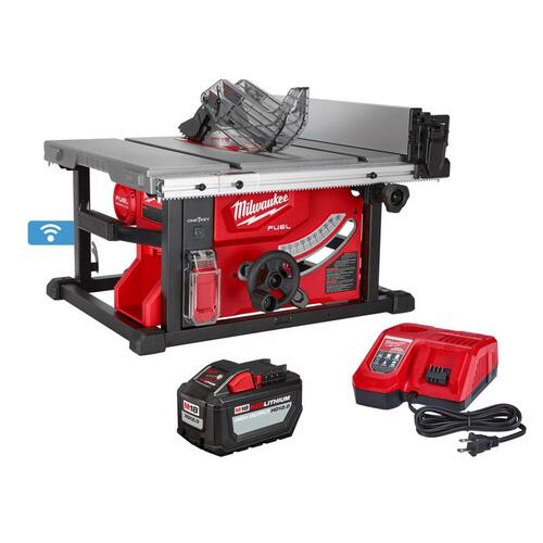 Table Saw, 18 V, 15 A, 8-1/4 in Dia Blade, 5/8 in Arbor, 24-1/2 in Rip Capacity Right