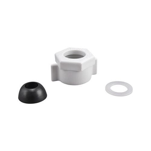Plumb Pak PP835-49 Ballcock Coupling Nut with Cone Washer, 5/8 in, Plastic