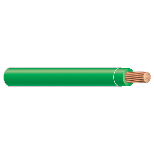 Building Wire, 6 AWG Wire, 1 -Conductor, 500 ft L, Copper Conductor, PVC Insulation