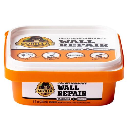 High-Performance Wall Repair, Semi-Solid, Off-White, 8 fl-oz Tub - pack of 4