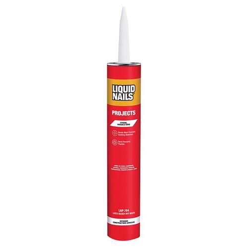 Liquid Nails LNP-704 28 Construction Adhesive Interior Projects Acrylic Latex 28 oz Off White