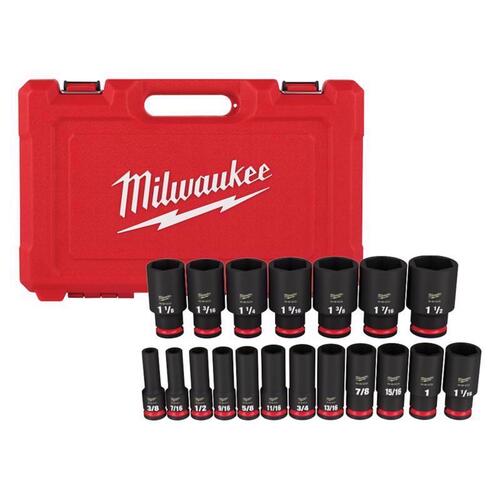 SHOCKWAVE Impact Duty Socket Set, Chrome Molybdenum Steel