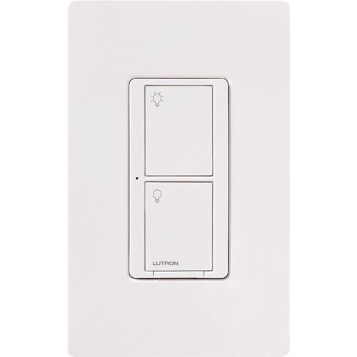 Rocker Switch Caseta 5 amps Single Pole Wireless Smart-Enabled White White