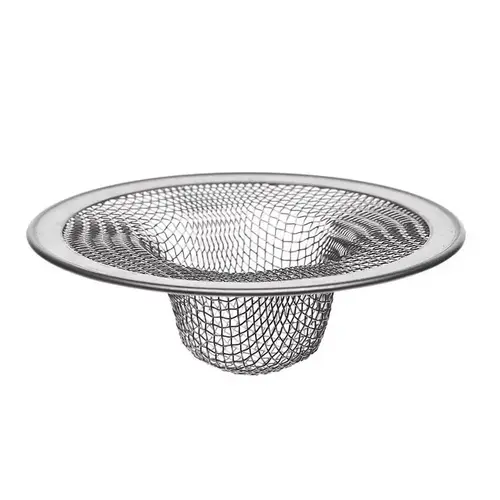 Mesh Strainer 2-3/4" D Stainless Steel Metal Silver Stainless Steel