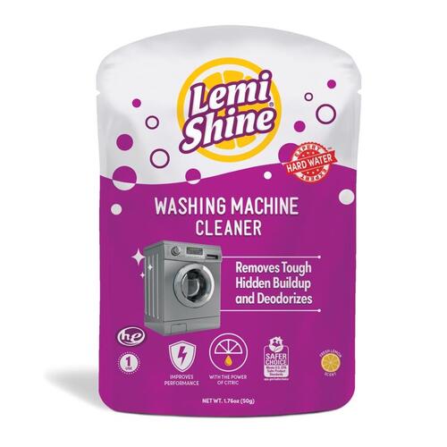 Lemi Shine 030218010 Washing Machine Cleaner Lemon Scent 1.76 oz Powder