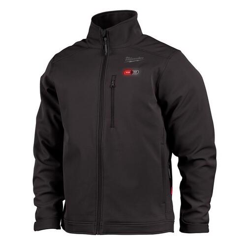 Milwaukee 204B-21M M12 TOUGHSHELL Series Insulated Heated Jacket, M, Men's, Fits to Chest Size: 40 to 42 in, Black