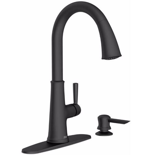 American Standard 9319300.243 Maven Series Pull-Down Kitchen Faucet with Soap Dispenser, 1.8 gpm, 1-Faucet Handle
