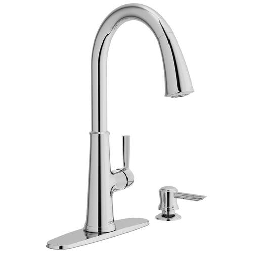 American Standard 9319300.002 Maven Series Pull-Down Kitchen Faucet with Soap Dispenser, 1.8 gpm, 1-Faucet Handle