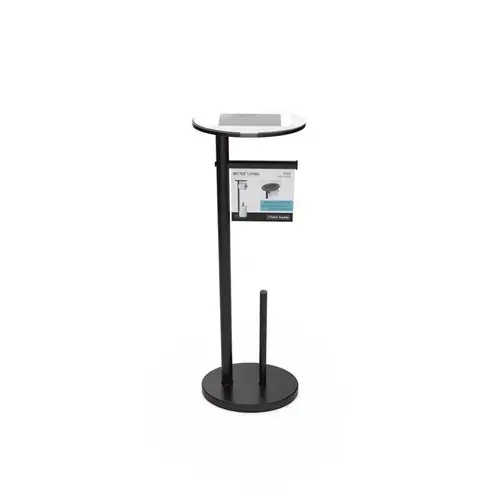 Better Living 54588 Toilet Paper Holder Ovo Matte Black Matte