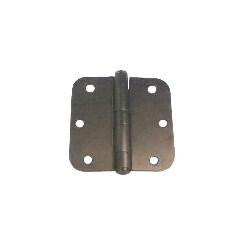 3-1/2" X 3-1/2" 5/8" Radius Steel Heavy Duty Ball Bearing Hinge Oil Rubbed Bronze Finish Pair